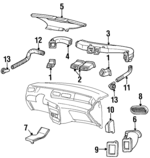 F58Z19B680B - Body: Duct for Ford: Windstar Image