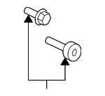 6508620AA - Body: Handle, Outside Screw for Chrysler: Aspen, Pacifica | Dodge: Durango, Ram 1500, Ram 2500, Ram 3500 | Jeep: Commander, Grand Cherokee Image
