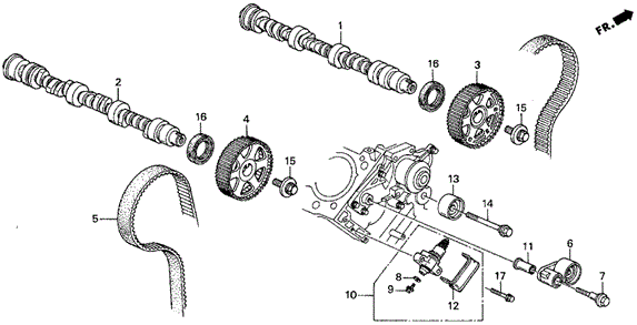 Camshaft - Timing Belt (2) for 1998 Acura CL #0