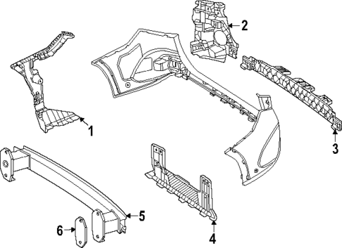 Bumper & Components - Rear for 2025 Mercedes-Benz GLC 350e #3