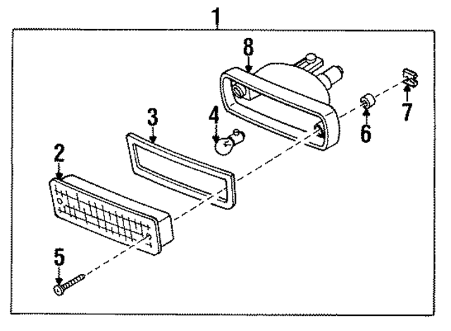 145100051 - : Signal Lamp Assembly Screw for Nissan Image