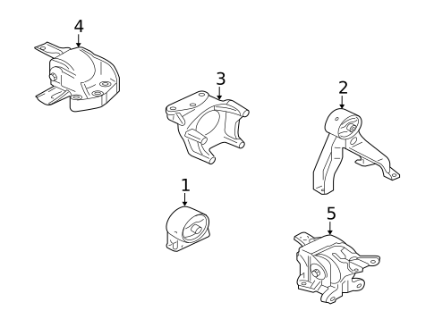 Engine & Trans Mounting for 2013 Mitsubishi Outlander #0