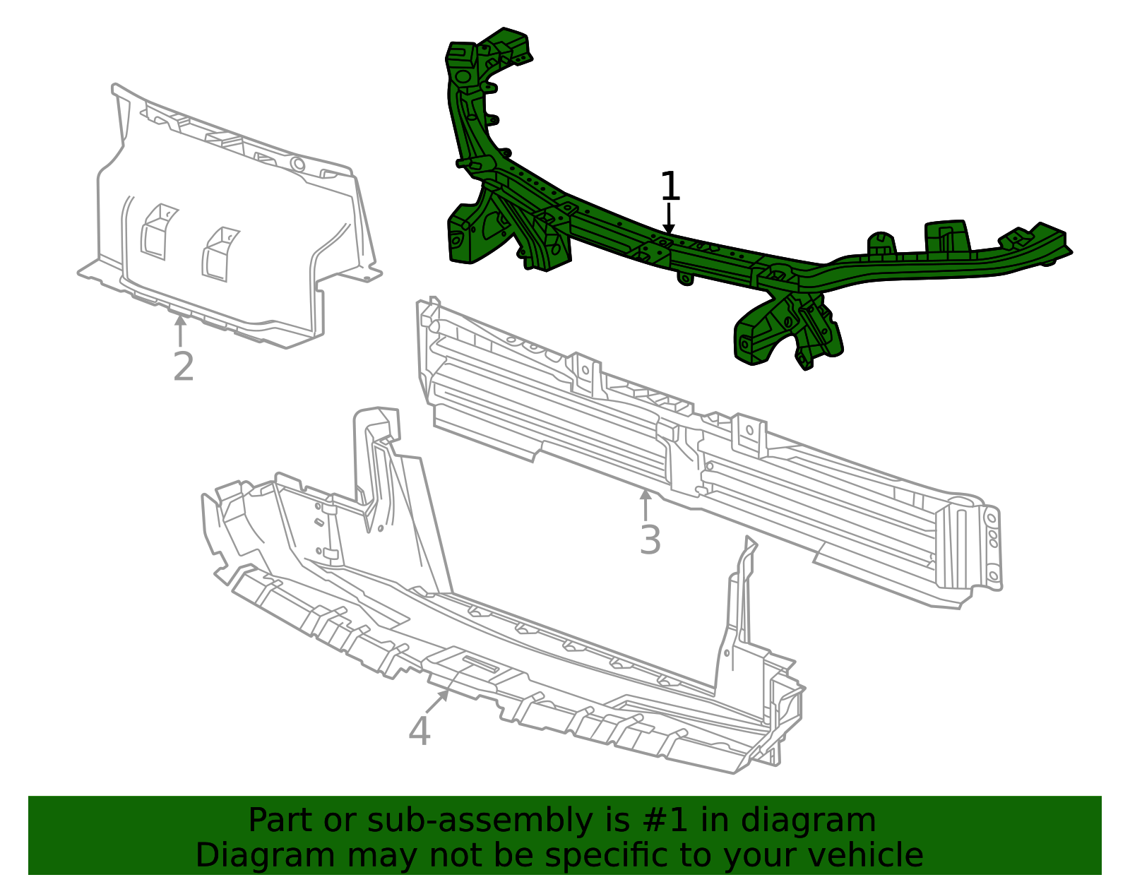 2024-2026 Honda Prologue Radiator Support Tie Bar 85657199 | OEM Parts ...