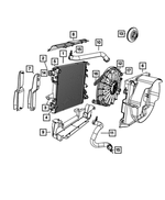 55056713AB - Cooling: Radiator Cooling Fan Module for Mopar Image