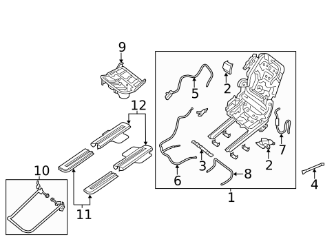 Second Row Seats for 2014 Nissan Pathfinder #3