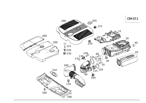 Diesel Vehicle Air Intake for 2013 Mercedes-Benz C250 #0