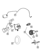 5026436AA - : Keyless Entry Antenna for Mopar Image