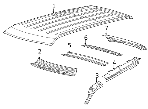 Roof & Components for 2012 Ford Explorer #0