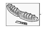 51135B3AE23 - Body: Upper Grille for BMW: M8, M8 Gran Coupe Image