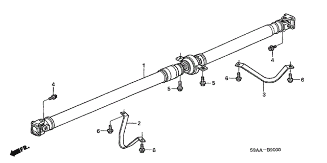 Propeller Shaft for 2006 Honda CR-V #0