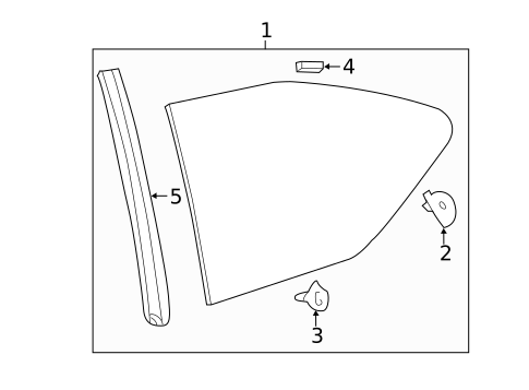 Glass & Hardware for 2014 Scion tC #0