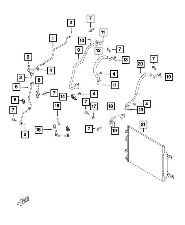 « 68348946AA – Air Conditioners and Heaters : Accumulateur Joint Torique pour Mopar Image »