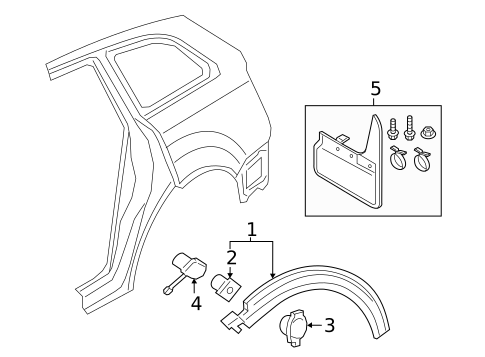 Exterior Trim - Quarter Panel for 2022 Audi SQ7 #0