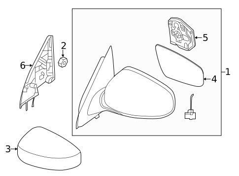 Outside Mirrors for 2013 INFINITI JX35 #0