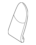 99752158101 - Body: Seat Back Pad for Porsche: 911, Boxster, Cayman Image