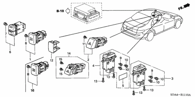 Switch for 2006 Honda Accord #0