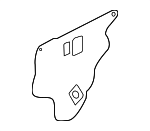 72861TM8A00 - Body: Water Shield for Honda: Insight Image