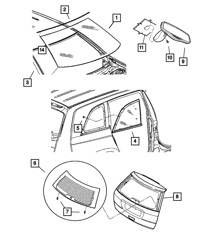 5054059AA - Body Sheet Metal Except Doors: Windshield Frame, Left for Mopar Image