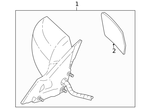 Outside Mirrors for 2005 Cadillac SRX #0