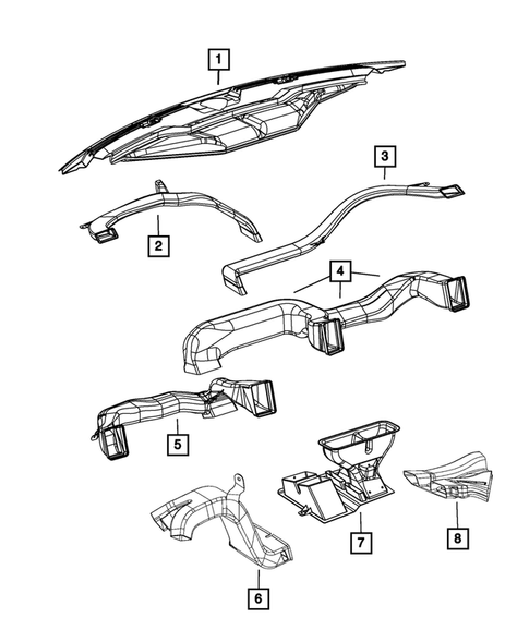 Air Ducts for 2020 Ram 1500 Classic #0