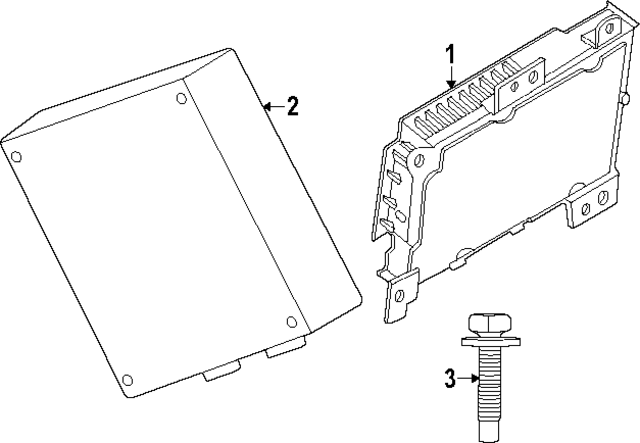 W712262S442 - Electrical: Module Bolt for Ford Image