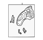 41148231757 - Body: Inner Wheelhouse for BMW: 323Ci, 323i, 325Ci, 325i, 325xi, 328Ci, 328i, 330Ci, 330i, 330xi, M3 Image