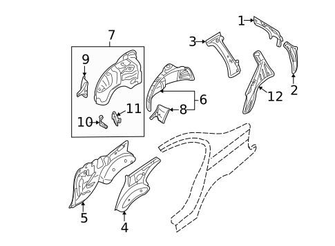Inner Structure for 2001 BMW 325xi #0
