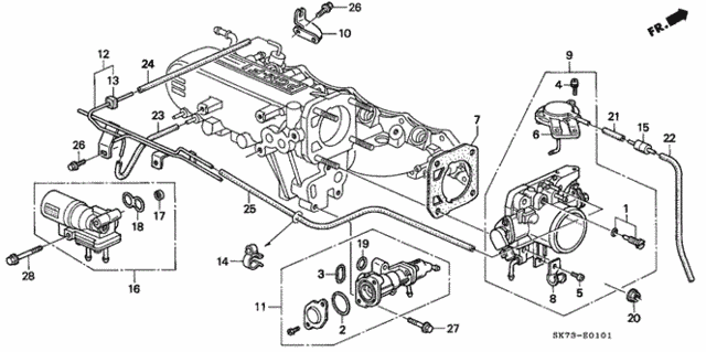Throttle Body (2) for 1992 Acura Integra #0