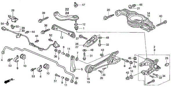 Rear Stabilizer - Rear Lower Arm for 1998 Honda Odyssey #0