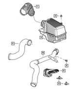 4852455AA - Fuel: Air Cleaner To Turbo Hose for Mopar Image