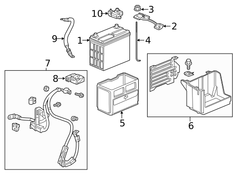 Battery for 2018 Honda Civic #0