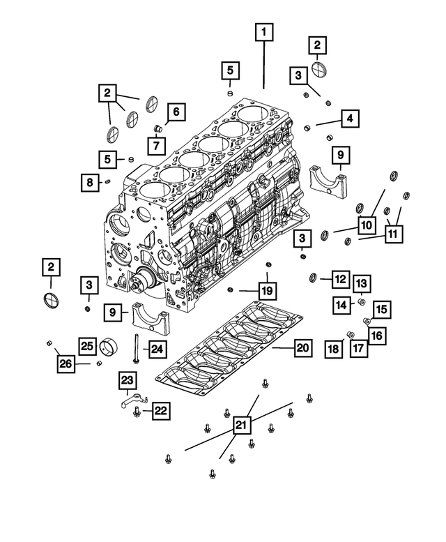 R8570760AA - Engine: Short Block Engine for Mopar Image
