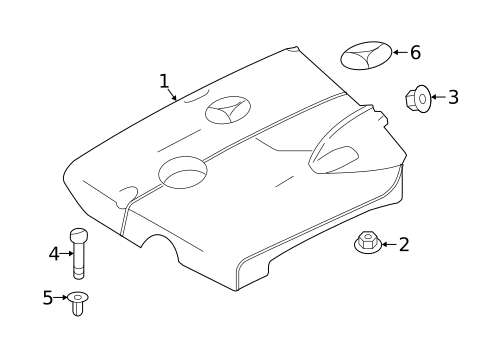 Engine Appearance Cover for 2015 Mercedes-Benz ML 250 #0