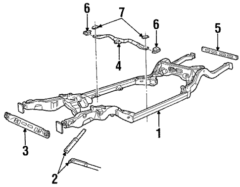 Frame & Components for 1990 Lincoln Town Car #0
