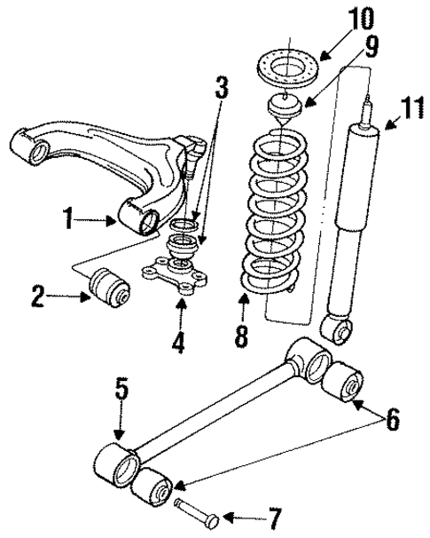 Rear Suspension for 1998 Chevrolet Tracker #0