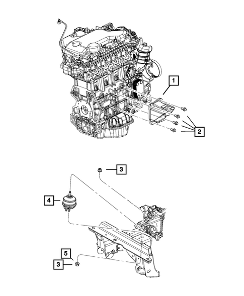 Engine Mounting for 2012 Jeep Liberty #0