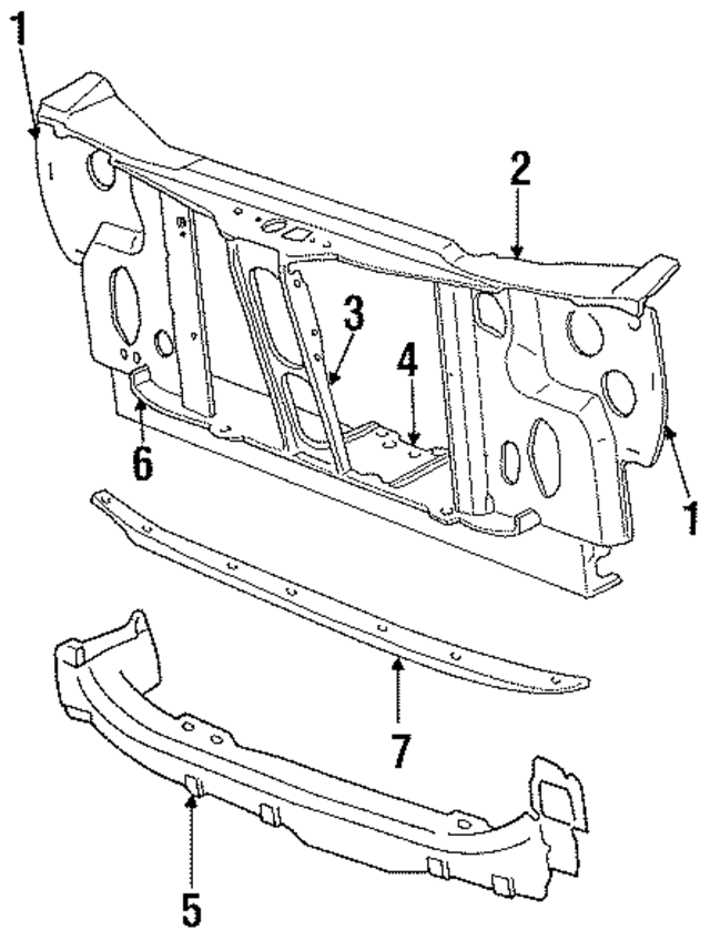 4490814 - Cooling System: Radiator Support for Mopar Image