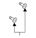 998310816 - : Rotor Screw for Mazda: 2, 3, 6, CX-3, CX-30, CX-50, CX-7, CX-9, MPV, MX-30 EV, MX-5 Miata, RX-8 Image