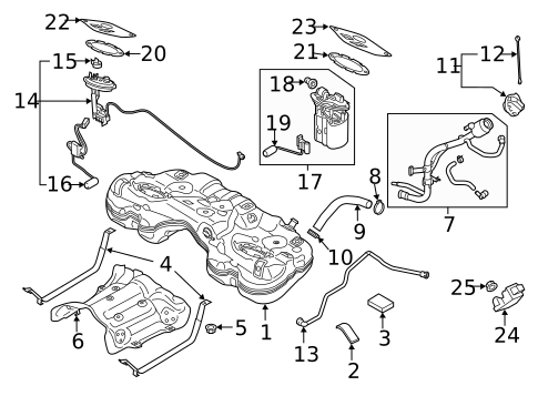 Fuel System Components for 1995 Kia Sephia #4