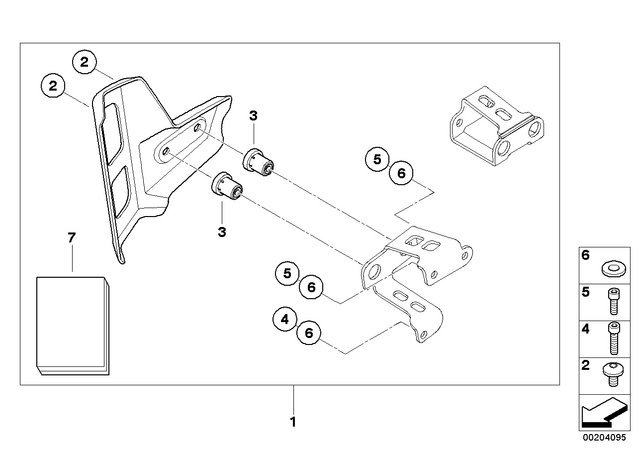 6327651204 - Design: Fillister Head Screw - M6X16-A2-80 for BMW-Motorrad Image