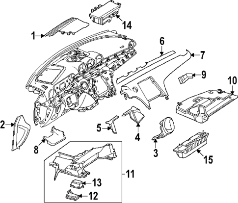 Instrument Panel Components for 2025 Mercedes-Benz CLE 300 #0
