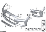 51115A0F323 - : Trim Cover, Bumper, Primed, Front for BMW Image