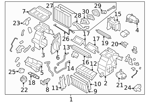 HVAC Case for 2013 Subaru XV Crosstrek #0