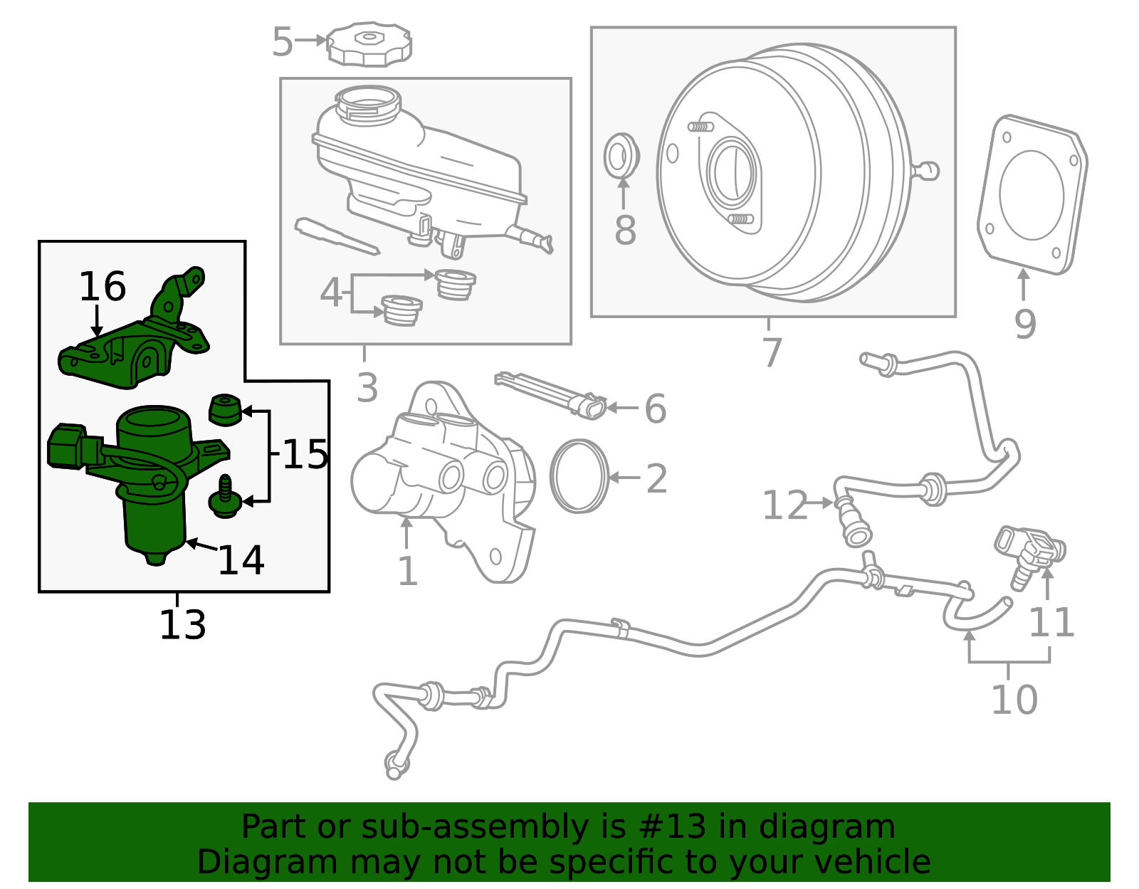 2016-2024 GM Electronic Power Brake Booster Pump Assembly 84488713 GM ...