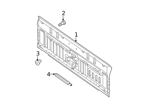Back Panel for 2017 Nissan Frontier #1