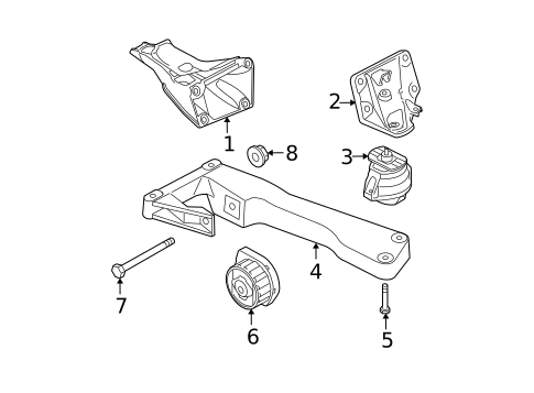 Engine & Trans Mounting for 2009 BMW 328i #1