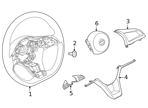 Steering Wheel & Trim for 2021 Nissan Versa #0
