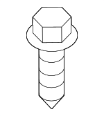 90119A0394 - Cooling System: Reservoir Assembly Bolt for Lexus Image