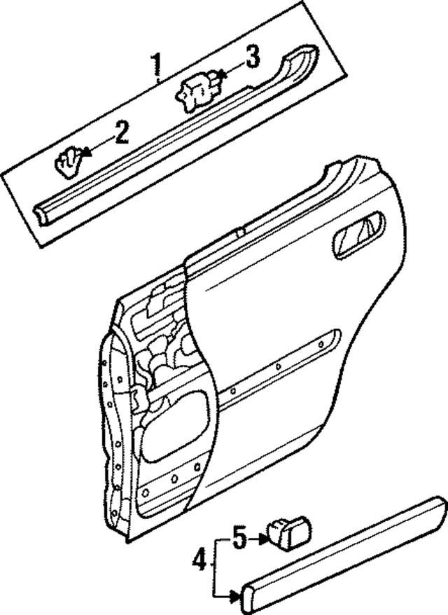 72950SW5013 - Body: Belt Weather-strip for Acura Image