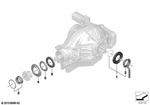 33108860348 - Rear Axle: Sealing Kit Rear Axle Differential for BMW Image